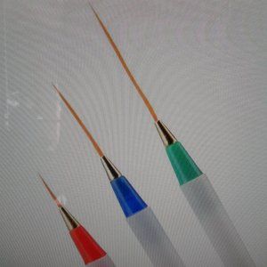 3 Pcs  Nail  Art   FINEST SYNYHETIC Brushes